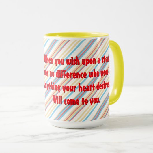 Mug Pinocchio Yellow (Devant droit)