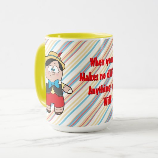 Mug Pinocchio Yellow (Devant gauche)