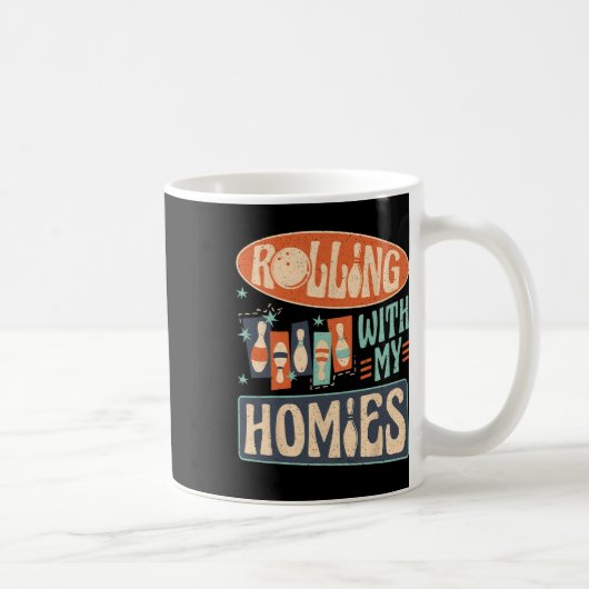 Mug Pins De L'Équipe De Bowling Grève Avec Mes Hommes (Droite)