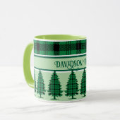 Mug Pins De Tarte Vert Noir Cosy (Devant gauche)