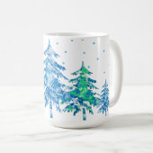 Mug Pins Forêt d'hiver Noël (Devant droit)