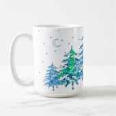 Mug Pins Forêt d'hiver Noël (Gauche)