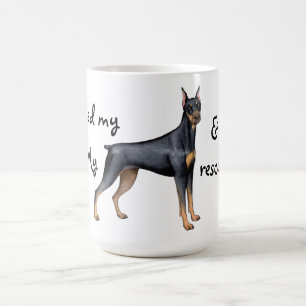 Mug Pinscher de dobermann de délivrance