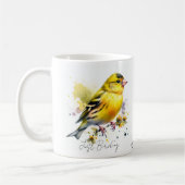 Mug Pinson jaune aquarelle (Gauche)
