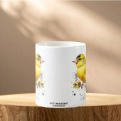 Mug Pinson jaune aquarelle