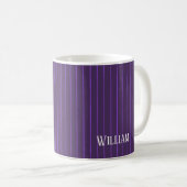 Mug Pinstripes pourpres (Devant droit)