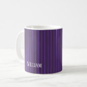 Mug Pinstripes pourpres (Devant gauche)