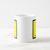 Mug Pinte - Symbole de Tableau périodique de dinosaure (Centre)
