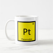 Mug Pinte - Symbole de Tableau périodique de dinosaure (Gauche)