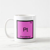 Mug Pinte - Symbole drôle d'élément de chimie de (Gauche)