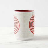 Mug PINWHEEL MOSAIC Tall Maroon Combo Musique (Centre)