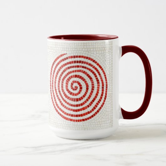 Mug PINWHEEL MOSAIC Tall Maroon Combo Musique (Droite)