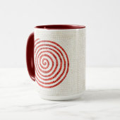 Mug PINWHEEL MOSAIC Tall Maroon Combo Musique (Devant gauche)