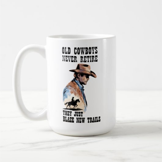Mug Pionnier Cowboy Occidental Retraite (Gauche)