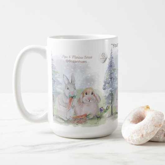 Mug "Pipa & Marlow" Boganhues Impression Bouteille d'E (Avec donut)