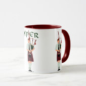 Mug PIPER Red Plaid (Devant droit)