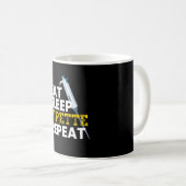 Mug Pipette Dormir Répéter La Microbiologie (Devant droit)