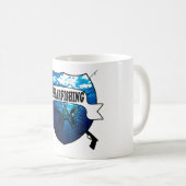 Mug Piqué de pêche de la lance | | de Spearfishing | (Devant droit)