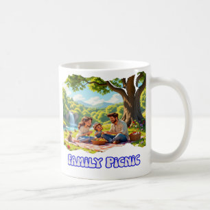 Mug Pique-nique de famille moderne