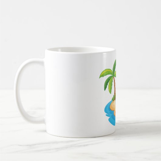 Mug Pique-nique de l'île tropicale (Gauche)