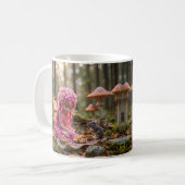 Mug Pique-nique mignon rose Pixie et souris (Devant gauche)
