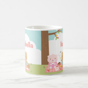 Mug Pique-nique ours en peluche mignon en plein air po