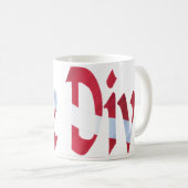 Mug Piqué-Piqué LIBRE pour la plongée de plongeurs (Devant droit)