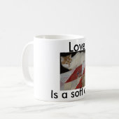 Mug piquez avec le chat - la copie, aiment, sont un (Devant gauche)