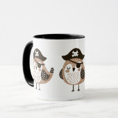 Mug Pirate Bird with Casquette and Eye Patch (Devant gauche)