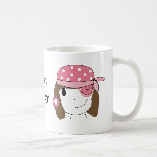 Mug Pirate de fille rose (Droite)
