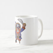 Mug Pirate de gingembre avec le perroquet (Devant droit)