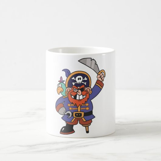 Mug Pirate de gingembre avec le perroquet (Centre)