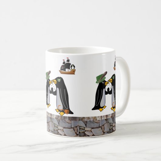 Mug Pirate de pingouin (Devant droit)