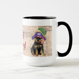 Mug Pirate de rottweiler