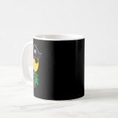 Mug Pirate d'Halloween vers le haut des pivots d'anana (Devant gauche)