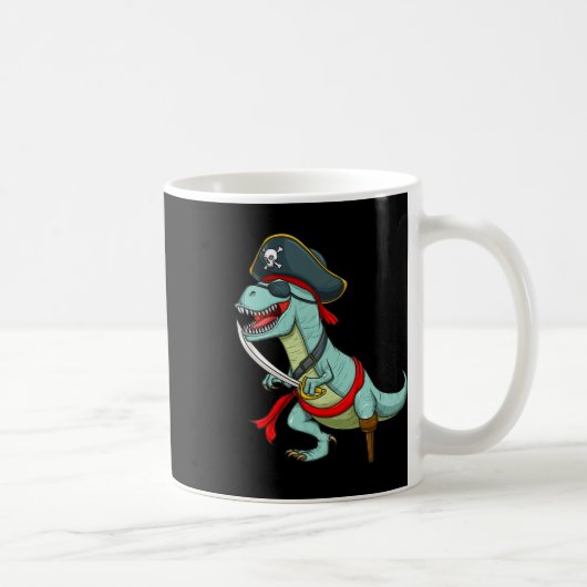Mug Pirate Dinosaure T Rex Fun Tyrannosaurus Halloween (Droite)