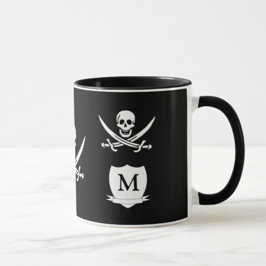 Mug Pirate et monogramme (Droite)