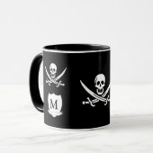 Mug Pirate et monogramme (Devant gauche)