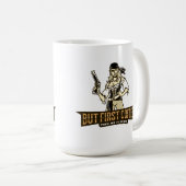 Mug Pirate Féminine Mais Premier Café Puis On Pousse (Devant droit)