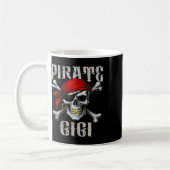 Mug Pirate Gigi Jolly roger Drapeau Et Crossbones Crân (Gauche)