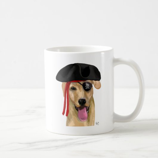 Mug Pirate jaune du Labrador 2 (Droite)