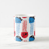 Mug Pirate Jellyfish, Motif de méduses, Votre nom (Centre)