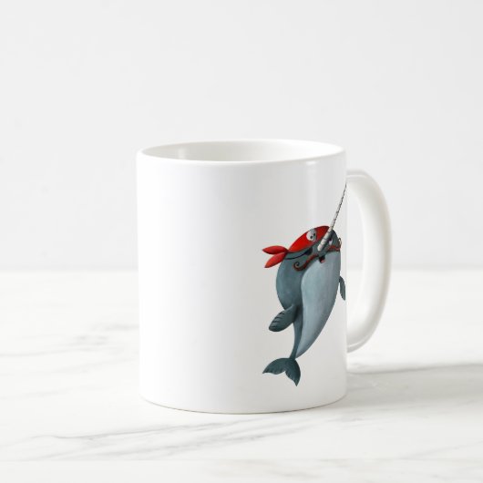Mug Pirate mignon Narwhal (Devant droit)