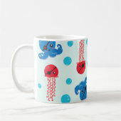 Mug Pirate Octopus, Pirate Jellfish, Mer, Votre Nom (Gauche)