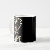 Mug Pirate Papi Drôle Capitaine Épouvantail Grand-père (Devant gauche)