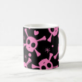 Mug Pirate Skull : Girlish Hearts Motif (Devant droit)