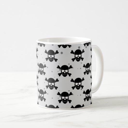 Mug Pirate Style Skuls Motif (Devant droit)