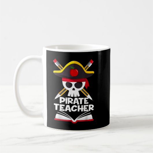 Mug Pirate Teacher Funny Halloween Costumes Skull Adul (Gauche)