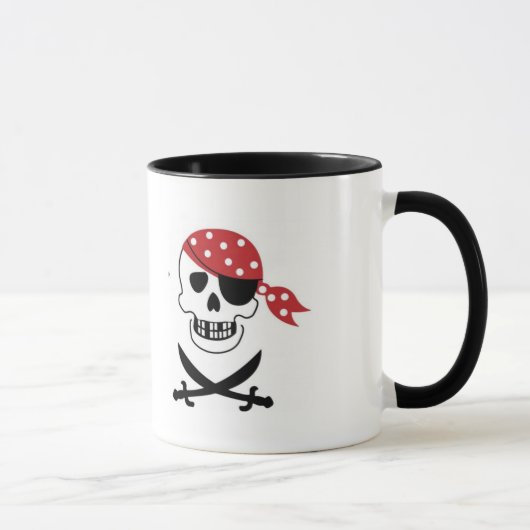 Mug Pirates Crâne Musique (Droite)