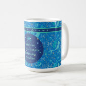 Mug Pisces Blues Traits Zodiac personnalisés (Devant droit)